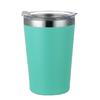 Taza de Leche de 450 ml, Modelo Nuevo, Taza Térmica de Acero Inoxidable 304 con Tapa, Taza de Café Sencilla, Taza Recta para Coche con Doble Pared y Recubrimiento en Spray
