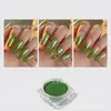 Pó Mágico Espelhado para Nail Art Pó Dourado Titânio de Alto Brilho Ondulação Dourada Luxuosa Pó Espelhado Ultra Brilhante Caixa de Acessórios para Nail Art Conjunto Embalado