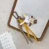 Chaveiro Coreano 2026 Novo Desenho Animado Preenchido com Algodão Flor Pequena Cogumelo Moda Pingente de Bolsa Fofo