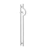 Manija semicircular de acero inoxidable 304 cerradura de piso para puerta de villa con manija de cerradura cilindro de cerradura reemplazable manija de puerta de vidrio