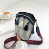 Venta Directa de Fábrica Tejido de Paja 2025 Verano Nuevo Bolso de Hombro de Manga Corta para Mujer Estilo Urbano Simple de Nicho Coreano
