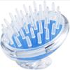 Cepillo Masajeador para Lavado de Cabello de Celebridad de Internet, Cepillo Transparente de Cristal, Herramienta Peine Masajeador Universal de Meridianos de Silicona para Lavado de Cabello y Cabeza