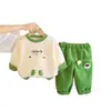 Conjunto de Otoño para Niños 2026 Estilo Nuevo Sudadera Casual de Manga Larga para Bebé Niño Conjunto de Dos Piezas Moderno