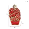 Adornos navideños de plástico, medias navideñas, muletas, colgantes, pequeños adornos para árboles de Navidad.