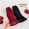 Pantalones de campana bordados para niñas, bolsillos pequeños izquierdo y derecho, conjunto vintage de Año Nuevo de invierno para bebés, pantalones gruesos con forro polar a la moda para niños