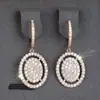 Deseo Pendientes de Diamante Ovalados Redondos de Venta Caliente de Aliexpress para Mujer Diamante Brillante Moda Lujo Accesible Elegante Accesorios para Orejas de Otoño e Invierno Venta al por Mayor