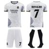 Uniforme de fútbol Edición Conmemorativa del Real Madrid Dragón Dorado Edición Especial N.° 7 Ronaldo Traje de adulto infantil Ronaldo