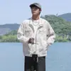 2025 Verão Seda de Gelo Roupa de Proteção Solar Masculina Estilo Montanha Lavada Antiga Retrô para Exterior UPF50+ Casaco Masculino de Casal