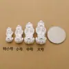 Prata de pé S999 3D prata dura lingote da sorte corajoso pulseira DIY feita à mão acessórios com contas materiais para joias