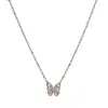 Nuevo collar de ópalo con mariposa 2023 diseño de nicho femenino cadena para la clavícula de lujo ligero Accesorios de moda Venta al por mayor