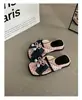 Chanclas de Lunares con Lazo Dulce Estilo Francés para Mujer, Calzado de Verano para Exteriores, Suela Gruesa, Antideslizantes, Estilo Vacacional, Sandalias Súper Cómodas