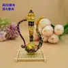 Características Étnicas de Xinjiang Estilo Kashgar Frasco Aleación Estaño Colorido Adornos para el Hogar y la Oficina Souvenirs de Viaje