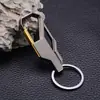 Venta Directa de Fábrica Llavero Metálico Anillo para Llaves Hebilla Creativa para Cinturón de Hombre Pequeños Regalos Promocionales con Logo de Empresa Grabado