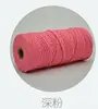 Corda de Algodão Colorida de 3mm Corda Trançada Feita à Mão para DIY Corda para Chapéu Corda de Algodão Corda com Etiqueta de Algodão Colorida de 3mm