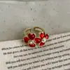 Anillo de Doble Capa con Flor de Perla Tridimensional para Mujer, Diseño Simple, Elegante, de Moda y Tendencia, Anillo Versátil para Ropa de Trabajo