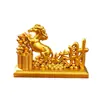 Direto da fábrica: Ornamento de cavalo de liga para trazer sorte, moedas de ouro empilhadas, cavalo do zodíaco, decoração auspiciosa para casa e inauguração de loja