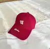 Gorra de Béisbol de Alta Calidad de Marca Europea y Americana de Moda con Bordado de Letras para Hombres y Mujeres, Estilo Pareja, Circunferencia de Cabeza Grande, Ala Ancha, Efecto Adelgazante del Rostro