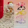 Flor de la Fortuna de Oro Puro 999 Ramo Colgante de Oro Serie Corazón Melocotón Sanrio Cordón Regalo de Evento