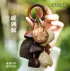 Radde Concha de Fruta Marrón Estilo Belleza Natural Colgante Llavero Carrillón Colgador de Bolsa Sensación Colgante Colgador de Bolsa de Concha de Fruta Adornos Hechos a Mano
