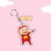 Llavero de Acrílico para Regalo de Mercancía de Piggy Man, Mismo Estilo que la Llave del Coche, Linda Decoración de Película, Colgante para Mochila Escolar