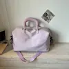 Bolsa de viaje corta de color sólido, simple y elegante, ligera y portátil para viajes de negocios, se puede acoplar a un carrito, adecuada para llevar a bordo, alojamiento y uso en el gimnasio.