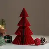 Decorações de Natal Enfeites para Árvore de Natal Mini Árvore de Natal 2026 Novo Modelo Decoração de Origami de Natal Adereços de Cena