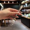 Tenedor Pequeño Inclinado para Pastel Gu Yi Acero Inoxidable Grado 316 Europeo Tenedor para Fruta Tenedor para Postre Pasta