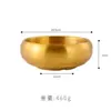 Cuenco de arroz de doble capa de acero inoxidable 304 de estilo coreano, cuenco para sopa, cuenco para kimchi, cuenco para salsa, cuenco pequeño anti-escaldado para niños.