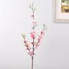 Simulação de casamento flor de pêssego flor ramo de flor de pêssego por atacado falsa flor interior sala de estar decoração pano de seda pequena flor de pêssego flor artificial