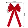 Lazos de Terciopelo Navideños Transfronterizos Decoración de Árbol de Navidad Arreglo de Ambiente Lazos de Terciopelo Hechos a Mano DIY en Varios Estilos