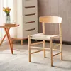 Silla de Comedor Estilo Vintage de Madera Maciza Nórdica para Apartamento Pequeño Silla de Comedor Silla de Ocio Simple Moderna Silla de Comedor Silla Keling