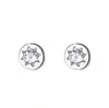 Brincos de Tarraxa Quadrados com Diamantes Brilhantes para Mulheres, Brincos de Prata Esterlina S925, Novo Estilo Popular, Luxo Leve, Nicho de Alto Padrão, Brincos Simples e Modernos