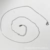 Cadena cruzada de plata esterlina S925 cadena clavicular chapada en platino oro de 18K collar plateado cadena de ajuste de 40 5 cm venta al por mayor