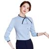 Cajero de recepción de hotel ropa de trabajo ropa profesional para mujer ropa de esteticista joyería tienda camisa de manga larga traje de principios de otoño