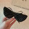 Pinza Banana con Lazo de Orejas de Conejo de Lunares Estilo Coreano Nuevo Clip para Cola de Caballo Accesorios para el Cabello Pinza con Sensación de Alta Gama Clip Vertical Accesorios para el Cabello