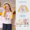 Camiseta de Manga Larga para Niñas Jellybaby Camiseta Interior para Bebé Nuevo Estilo Otoño 2026 Ropa de Otoño para Niños 5 Tops para Niños