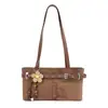 Bolso bandolera de nicho retro estilo coreano para mujer, principios de otoño 2026, bolso tote de hombro casual versátil de alta gama