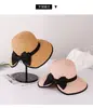Sombrero de Pescador Calado Estilo Francés Protección Solar Transfronteriza Personalizado para Mujer, Sombrero de Paja Hecho a Mano con Lazos Calados de Verano, Venta Directa de Fábrica