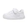 Zapatos infantiles Babu Dou, zapatillas blancas para niños y niñas, nuevo modelo otoño 2026, zapatillas deportivas de cuero para niños, zapatos casuales para niñas