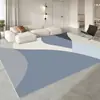 Tapete de Sofá para Janela de Canto Estilo Creme Antiderrapante de Luxo para Sala de Estar, Tapete Lavável para Quarto ao Lado da Cama, Mesa de Centro