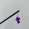 Daifa Estilo Simples Disco de Gancho de Cabelo de Madeira Hairpin Bola Cabeça Headwear Magnólia Pingente Diário Hanfu Acessórios para o Cabelo