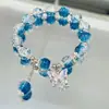 Pulsera de Moño con Fragmento de Jade para Mujer, Colgante de Imitación de Jade, Estilo Único, Pulsera Versátil para Estudiantes, Regalo para Amigas