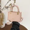 Bolsas para Mulheres 2026 Primavera Nova Moda Retrô Bolsa de Mão Feminina Textura Pequena Bolsa Quadrada Bolsa Transversal Casual