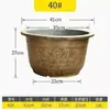 Vasos de Flores Plásticos Espessos Extra-Grandes para Jardinagem Doméstica, Vasos de Flores Grandes para Exterior, Vasos de Lótus Hidropônicos, Vasos de Dragão, Vasos de Árvore de Ferro, Resina