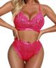 Aliexpress Spot Europeo y Americano Nuevo Traje Sexy de Encaje de Tres Puntos Lencería Sexy Fabricante al por Mayor