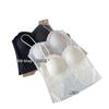 Sutiã Cropped de Renda Estilo Mori Doce Versátil Sem Marcas Costas Bonitas Estilo Bolha Puro Desejo Sutiã de Alça Roupa Íntima para Mulheres
