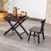 Silla Compacta con Respaldo Estilo Chino para Sala de Estar, Taburete Simple con Respaldo, Taburete Bajo para Dormitorio, Taburete para Cambiar Zapatos
