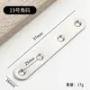 Soporte de Ángulo de Acero Inoxidable de 90 Grados Recto Fijador Triángulo Engrosado Hierro Forma de L t Conector para Muebles Gabinete Soporte de Ángulo para Partición