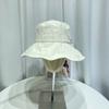 Sombrero de pescador plisado de metal estándar de moda coreana para niños, sombrero de lavabo pequeño informal de primavera y verano, sombrero de sol con protección solar para viajes