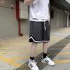 American Sports Shorts Masculino Verão Solto ins Estilo Hong Kong Estudante Casal Moda All-Match 5-ponto Calças de Basquete